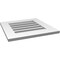Ekena Millwork Vertical Surface Mount PVC Gable Vent: Functional, w/ 3-1/2"W x 1"P Standard Frame, 20"W x 20"H GVPVE20X2001SF - alternate 5
